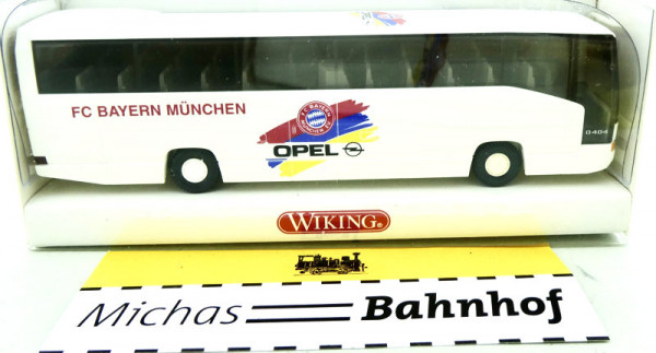 Wiking FC Bayern München Reisebus MB O 404 RH 714 03 40 H0 1:87 OVP HU3 å