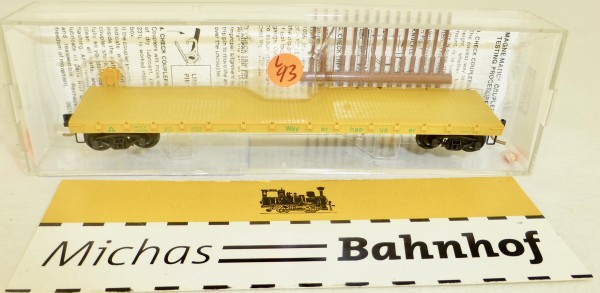 MICRO TRAINS 44050 Weyerhaeuser 44056 50&#039; Flatcar Straight Side N 1:160 #93L å