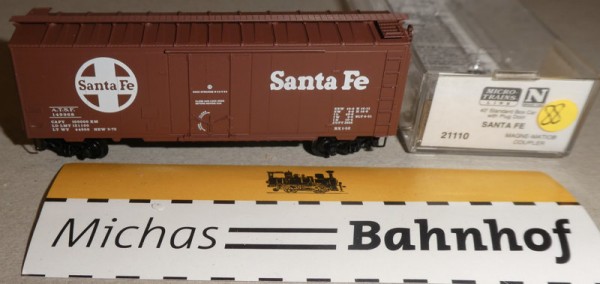 Santa Fe ATSF 149968 40´ St Boxcar Micro Trains Line 21110 N 1:160 Ä88 å