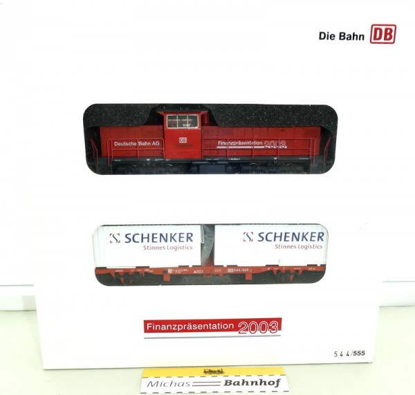 Märklin Finanzpräsentation 2003 DB Schenker Stinnes H0 1:87 limitiert HS3 å