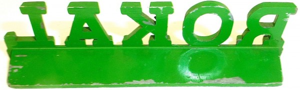ROKAL Deko Schriftzug Metall Werbeschild ca 9cm 1960er 1970er Jahre LG6å*