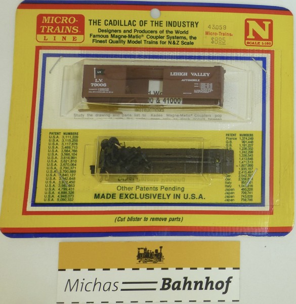 BLISTER KIT Lehigh Valley L.V.79006 Güterwagen Bausatz Micro 43059 N 1:160 HC6 å