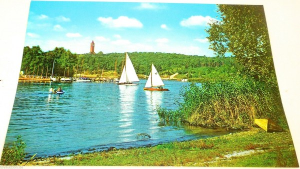 Grunewaldturm Havel Lindwerder Berlin Ansichtskarte 50er 60er Jahre 16 å