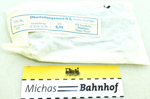 Oberleitung 10x Oberleitungsmast SGB VEB Plauen H0 1:87 OVP GA4 å