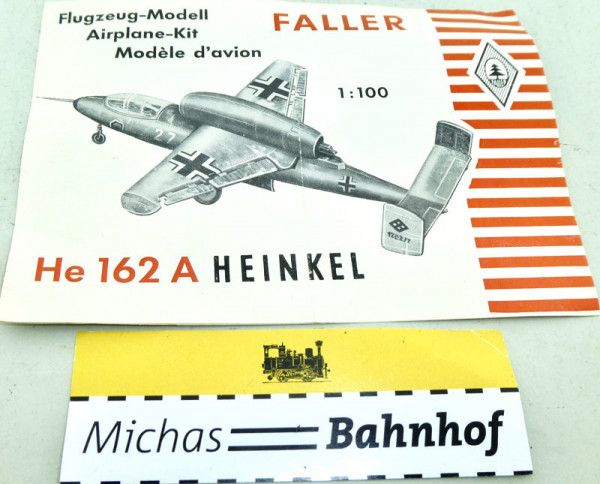 Faller He 162 A HEINKEL Anleitung Flugzeug-Modell HD6 å