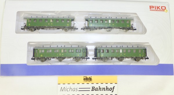 PIKO 94343 SBB-CFF Schweizer Oldtimerwagen Set 4 N 1:160 NEU OVP HR4 µ