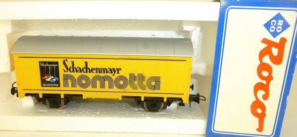 Schachenmayr nomotta Werbewagen KKK NEM Roco H0 OVP 1:87 LD1 µ *