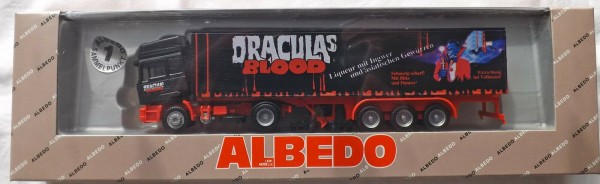 MAN F90 Draculas Blood Albedo 300153 Hochdach Koffer Sattelzug OVP H0 1:87 å
