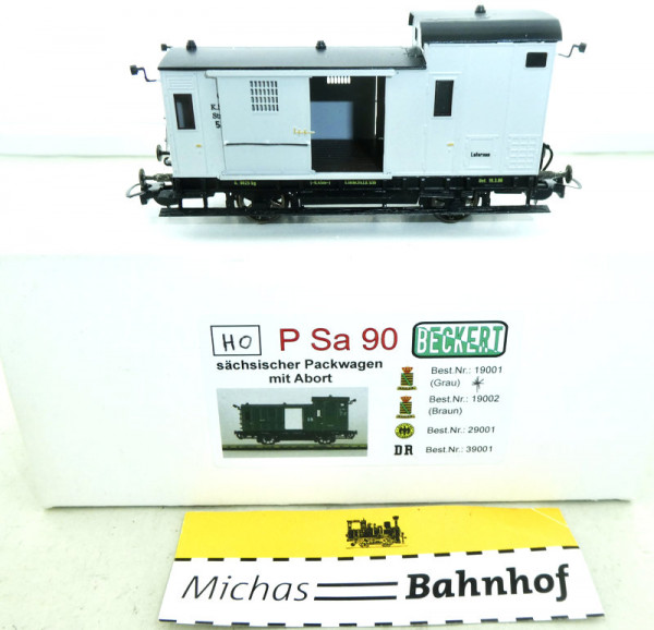 Beckert 19001 P Sa 90 Sächsischer Packwagen mit Abort Kleinserie H0 1:87 OVP LJ3 å