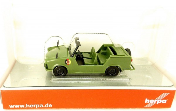 Trabant Kübel Trabbi Volksarmee DDR NVA HERPA 024440 NEU 1:87 H0 OVP HU6 µ *