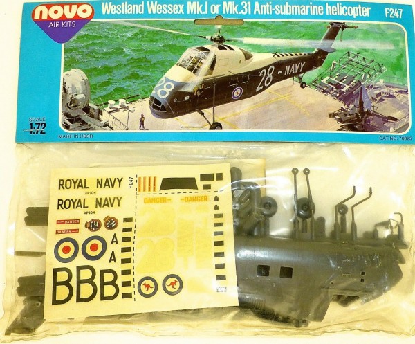 Westland Wessex Mk.I 31 Anti Submarine Helicopter F247 Novo 78025 1:72 OVP #LI3 å *