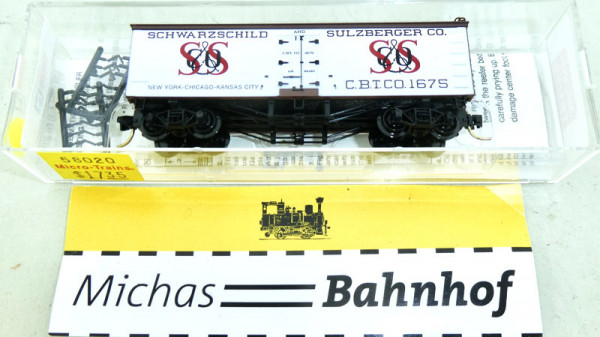 Micro Trains 58020 36' Wood Sheathed Ice Reefer SCHWARZCHILD N 1:160 #C KG1 å