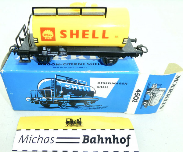 Märklin 4502 Shell Kesselwagej Original-Karton H0 1:87 OVP HQ2 å