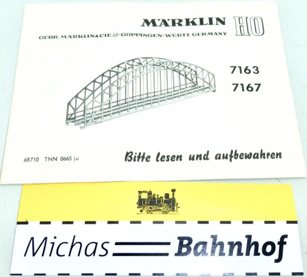 Anleitung 7163 7167 Märklin 68710 TNN 0665 ju LG3 å