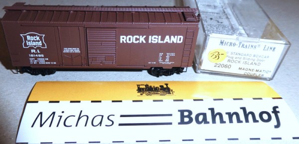Rock Island R.I. 161495 40´ St Boxcar Micro Trains Line 22060 N 1:160 Ä135 å