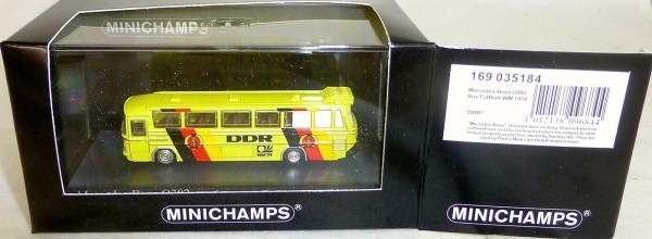 DDR Fußball WM 1974 Mercedes-Benz O302 Minichamps 1/160 OVP #LB5 µ