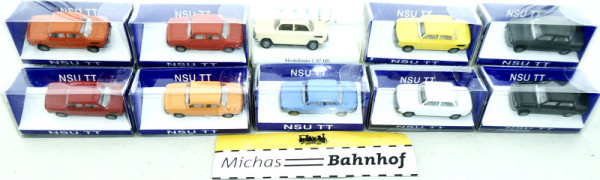 10x NSU TT Pkw IMU Euromodell H0 1/87 OVP #GD2 å