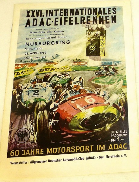 28. April 1963 XXVI Internationales ADAC Eifelrennen Nürburgring VI14 å *