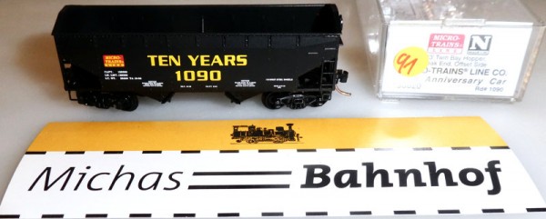 10th Anniversary 33&#039; Twin Bay Hopper Peak End Micro Trains Line 90020 1:160 OVP R91 å