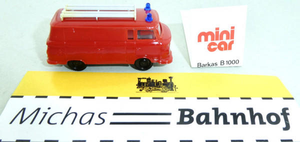 Kleinlöschwagen Barkas B1000 mini car 1013/2 Feuerwehr DDR H0 1:87 OVP