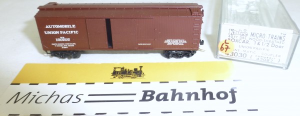 MICRO TRAINS 43030 Union Pacific 170707 40&#039; Sheathed Wood Boxcar 1 1/2 N 1:160 #67L å