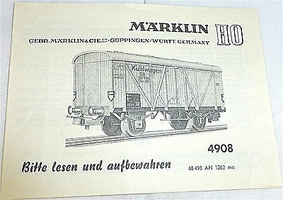 4908 Anleitung Märklin 68 498 AN 1262 ma