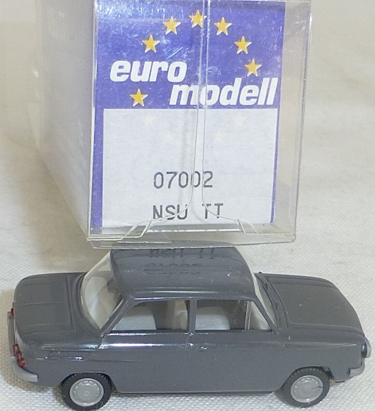 NSU TT PKW anthrazit IMU/EUROMODELL 07002 H0 1/87 OVP # LL1 å