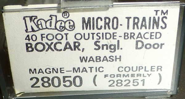 40´ Outside Braced Boxcar WABASH 81501 Micro Trains Line 28050 N 1:160 C å*