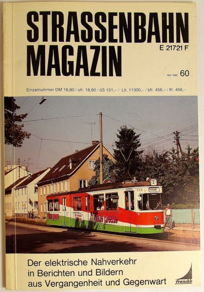 Straßenbahn Magazin Heft 60 Mai 1986, S.81-160 Franckh&#039;sche Verlagshandlung