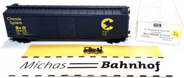 Micro Trains Line 34010 50&#039; Standard Boxcar Baltimore Ohio 288658 N 1:160 m34 å