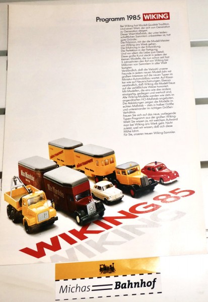 Wiking Programm 1985 Händlerstempel #07# LG5 å