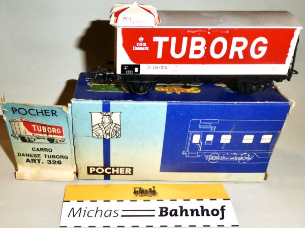 Pocher 326 DSB ZB 99625 Tuborg Pilsner H0 1:87 OVP å