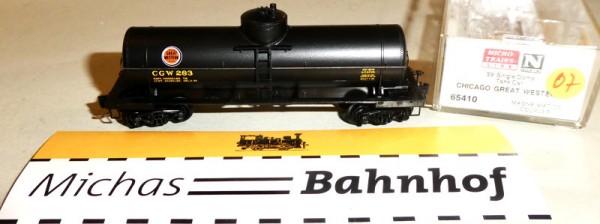 CGW 283 39&#039; Single Dome Tank Cer Micro Trains Line 65410 1:160 OVP ¡07 å