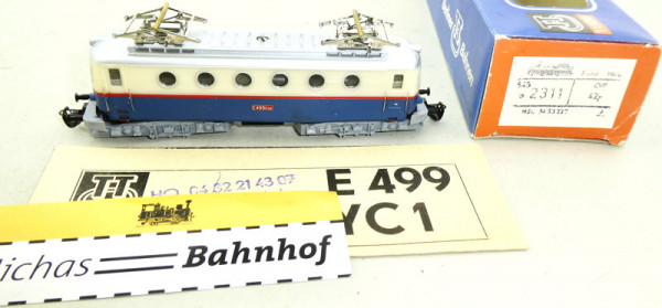 BTTB E499 Ellok 2311 blau beige DDR OVP TT 1:120 LC2 å