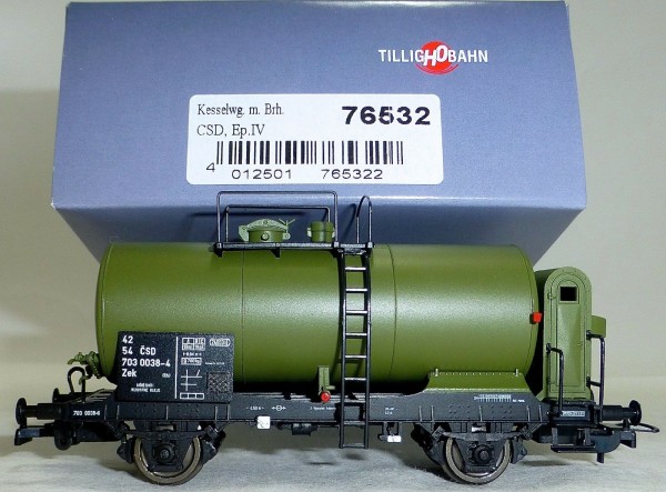 CSD Kesselwagen Zek grün Bremserhaus EpIV TILLIG 76532 H0 1:87 OVP NEU LD1 µ