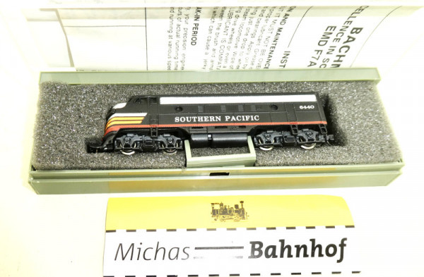 Bachmann 11280 EMD F7A SP BLACK WIDOW #6440 N 1:160 OVP #V LB2 å