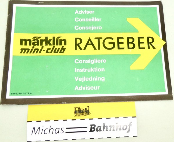 mini-club Ratgeber Märklin 68 650 RA 02 79 ju å