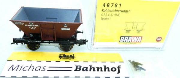 Brawa 48781 Kohletrichterwagen KPEV Ep1 H0 1:87 OVP HG2 µ