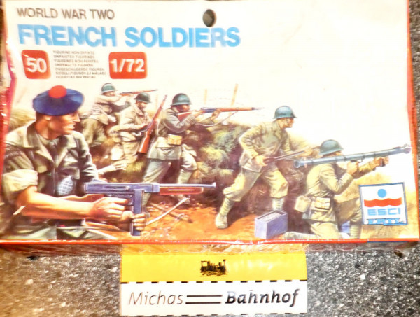Ertl ESCI 205 WORLD WAR TWO French Soldiers 1:72 HS6 å