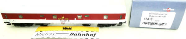 Tillig 16812 Bahnpostwagen der Bulgarischen Post EpV TT 1:120 OVP µ