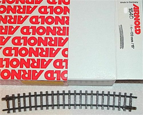 Gebogenes R 4 430mm Gleisstück 1640 Arnold 1:160 N Spur #O4 µ *