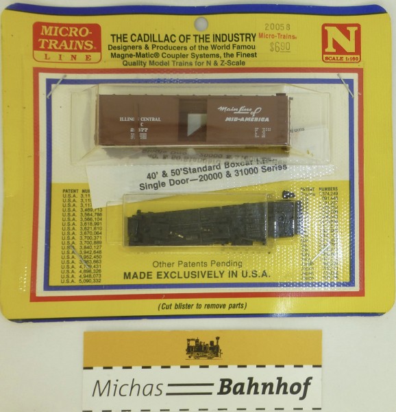 BLISTER KIT Illinois Central Güterwagen Bausatz Micro 20058 N 1:160 HC6 å