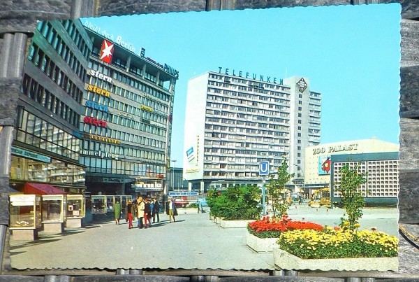 Telefunken Haus am Zoo Berlin Ansichtskarte 50er 60er Jahre KRÜGER 921/42 86 å *
