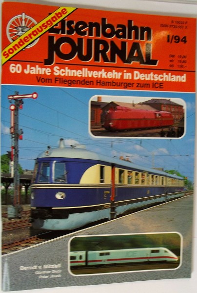 Eisenbahn Journal Sonderausgabe 60 Jahre Schnellverkehr in Deutschland I/94