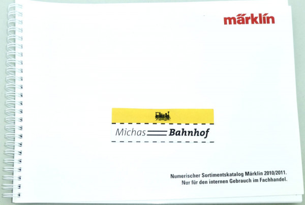 Märklin Numerischer Sortimentskatalog 2010 / 2011 HB4 å
