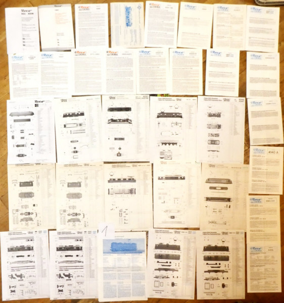 36x Roco Anleitung Anleitungen #1 LG4 å