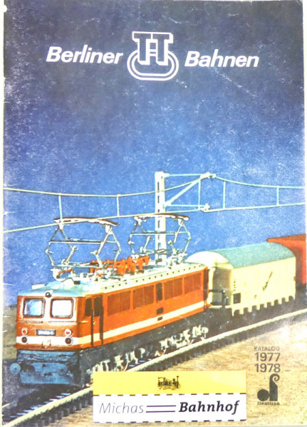 BTTB Katalog 1977 1978 Berliner TT Bahnen TT 1:120 LG3 å