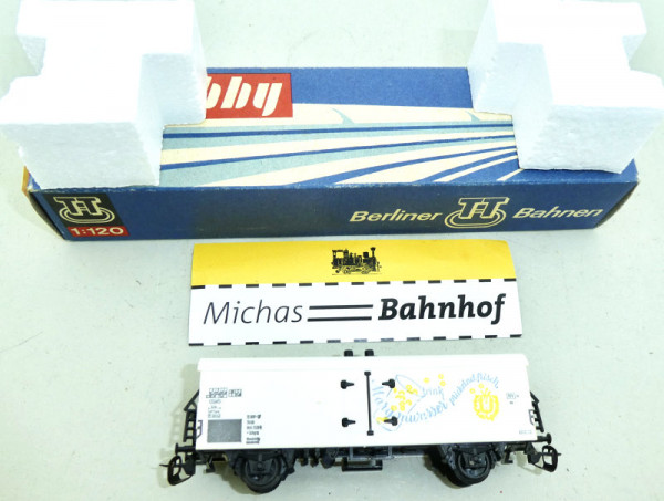 Margonwasser Kühlwagen BTTB Berliner TT Bahnen DDR 1:120 #F HN2 å