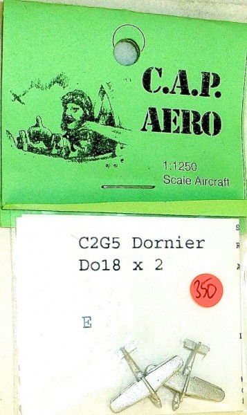 2 x Flugzeug C2G5 Dornier Do18 Aero für Schiffsmodell 1:1200 SHP350 å √