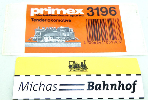 Primex 3196 Aufkleber für Verpackung OVP H0 1:87 HH3 å